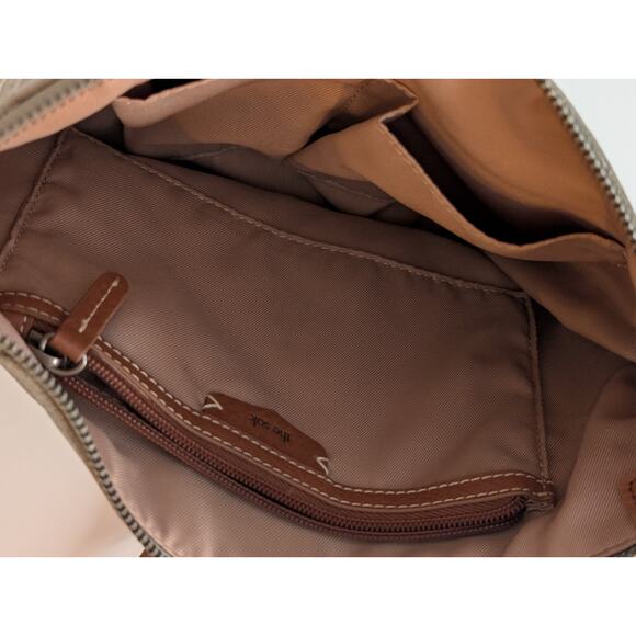 The Sak Ashland Leather Crossbody - Sage Green & Brown Two-Tone - Picture 6 of 9